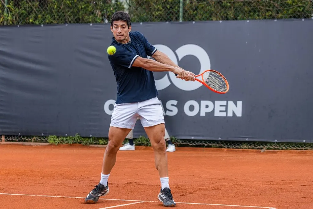 Cristian Garin en el Challenger de Oeiras (Foto: Federacao Portuguesa Tenis).