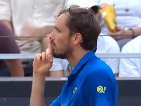 Tenso cruce entre Medvedev y el público de Roma: Explotó en pleno partido