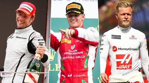 Jenson Button, Mick Schumacher y Kevin Magnussen.