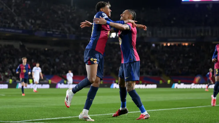 Lamine Yamal y Raphinha, las dos figuras de Barcelona en busca del título de LaLiga.