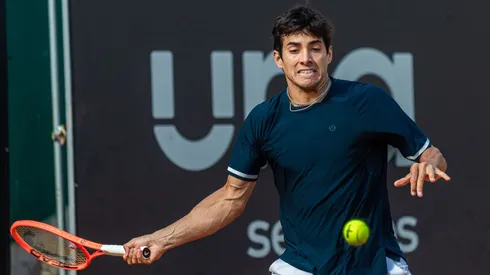 Cristian Garin en el Challenger de Oeiras.