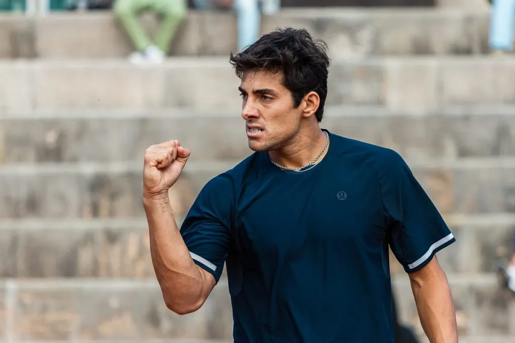 Cristian Garin en el Challenger de Oerias (Federacao Portuguesa Tenis).