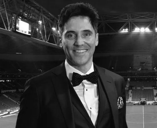 Pablo del Río, la foto que tiene en el sitio web de MVD Sports Group.