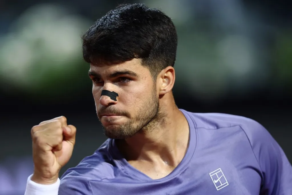 Carlos Alcaraz en el Masters 1000 de Roma (Getty Images).