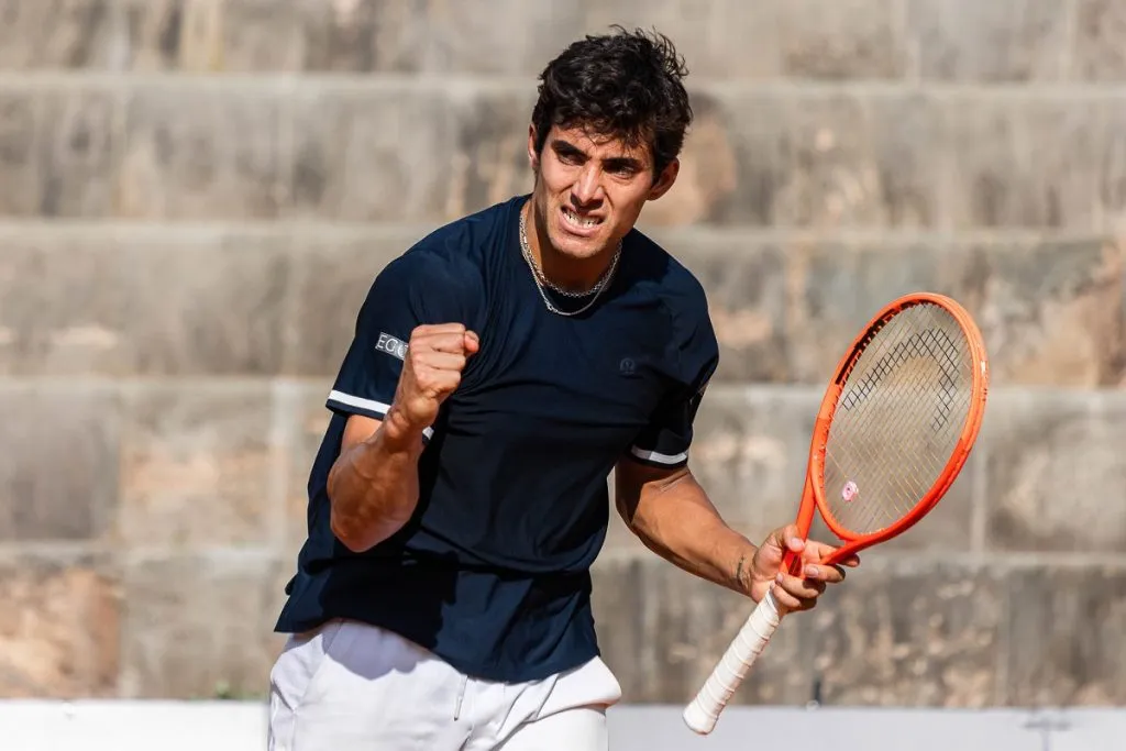 Cristian Garin en el Challenger de Oeiras (Federação Portuguesa de Ténis).
