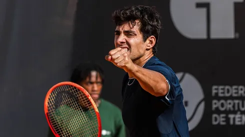 Cristian Garin en el Challenger de Oeiras.