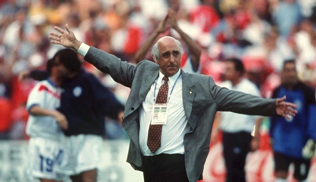 Don Nelson con La Roja en el Mundial de Francia 98.
