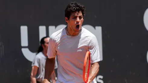 Cristian Garin en el Challenger de Oaeiras.