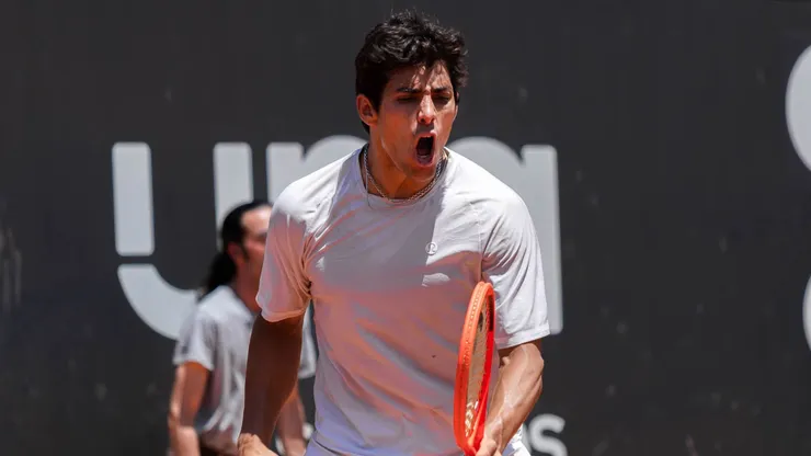 Cristian Garin en el Challenger de Oaeiras.