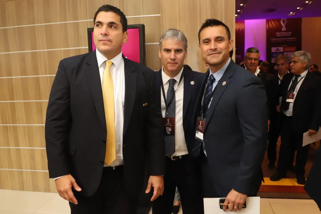 Robert Harrison, presidente de la&nbsp;Asociación Paraguaya de Fútbol (a la izquierda) y Justo Villar (a la derecha) | Getty Images