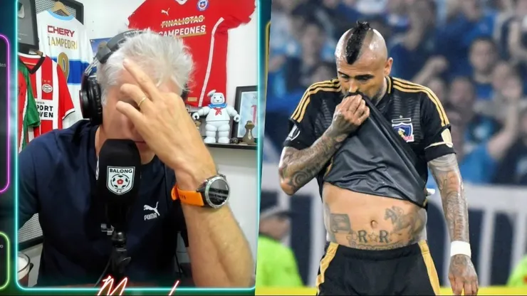 Arturo Vidal fue protagonista en la derrota frente a Racing.