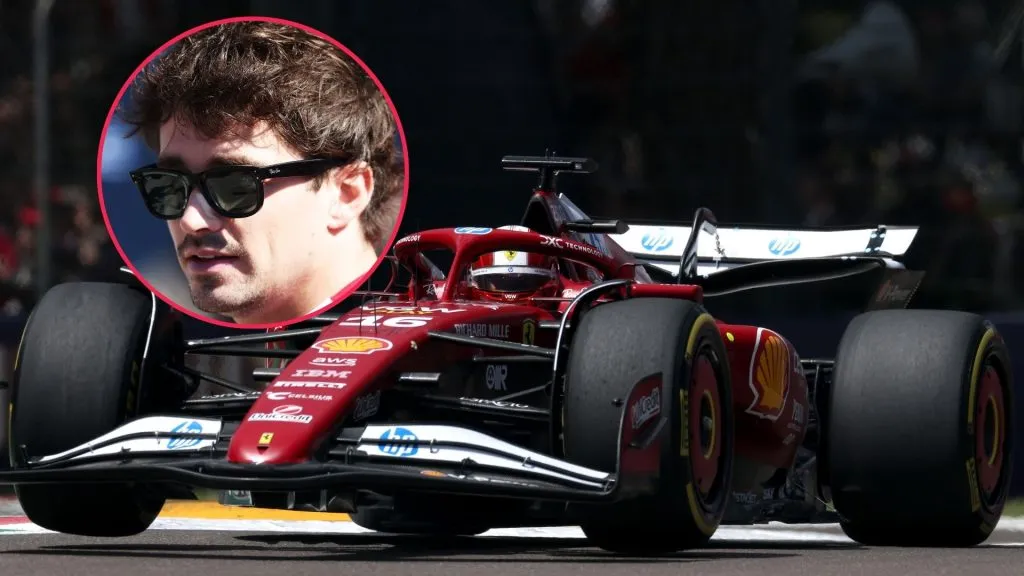 Charles Leclerc en las prácticas previas al GP de Emilia-Romaña (Getty Images).