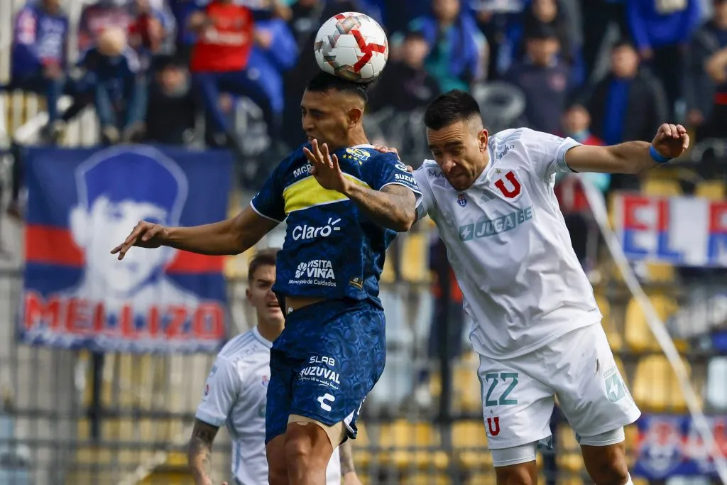 Rodrigo Contreras chocó ante Zaldivia en varios encuentros. Foto: Andres Pina/Photosport