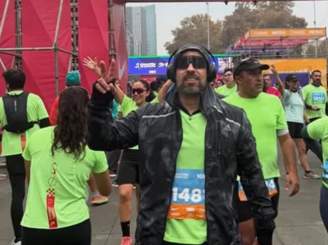 El tiempo de Jorge Valdivia en Maratón de Santiago