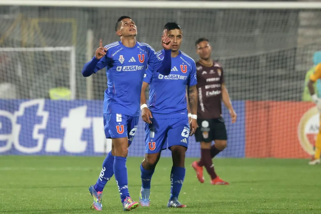 Israel Poblete marcó en la goleada de la U vs Carabobo. Foto: Jonnathan Oyarzun/Photosport