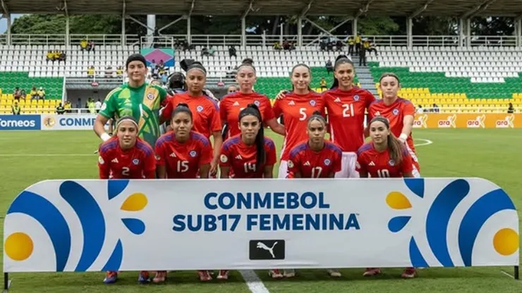 Chile femenino sub 17 se enfrenta a Colombia.