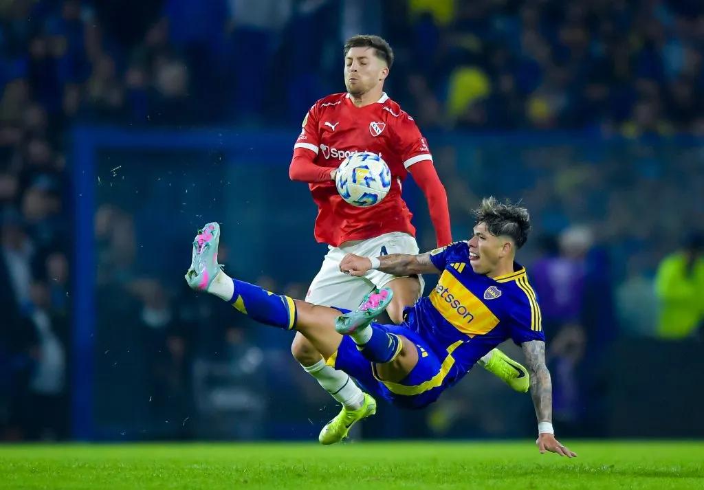 Carlos Palacios tuvo un mal partido en La Bombonera | Getty Images