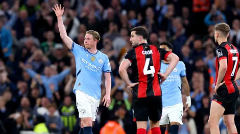 Kevin De Bruyne jugó su último partido como local con Manchester City.