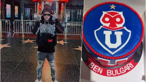Ben Bulgari celebró su gran cumpleaños sin olvidar a U de Chile.