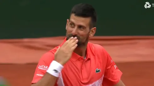Novak Djokovic celebra su victoria en el ATP de Ginebra.