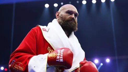 Tyson Fury antes de su combate contra Oleksandr Usyk.