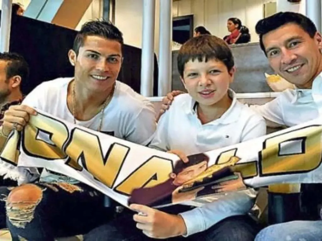 CR7 y Pablo Contreras, juntos hace unos años tras conocerse en Sporting Club de Lisboa.