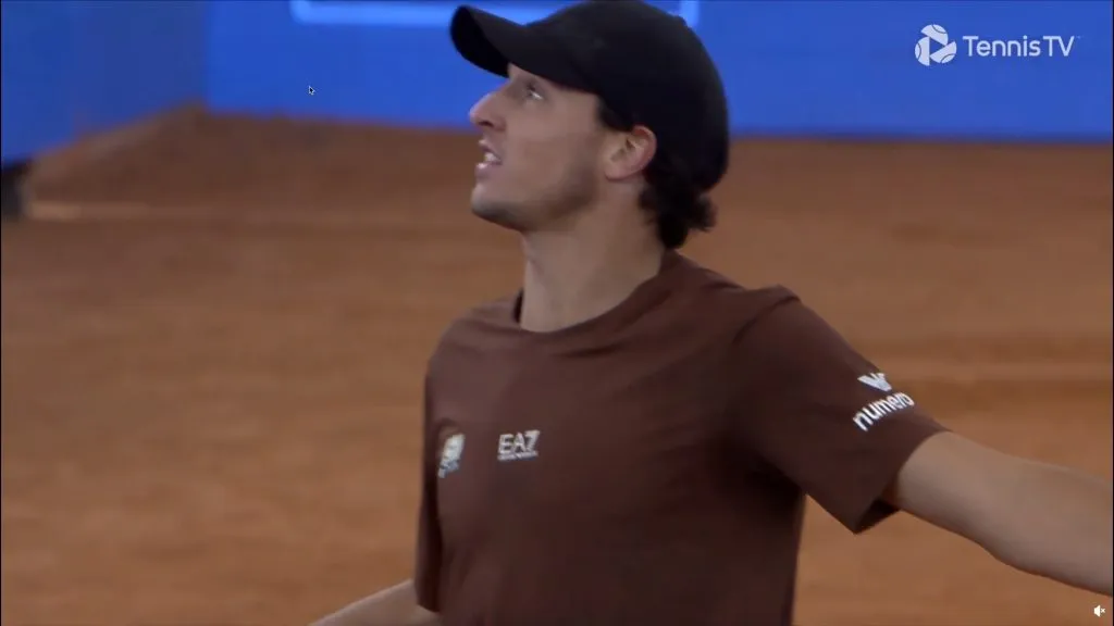 Luciano Darderi se queja con el juez (Captura).