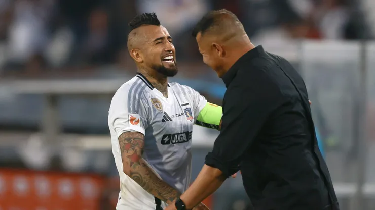 Arturo Vidal celebró el triunfo ante la Unión Española.