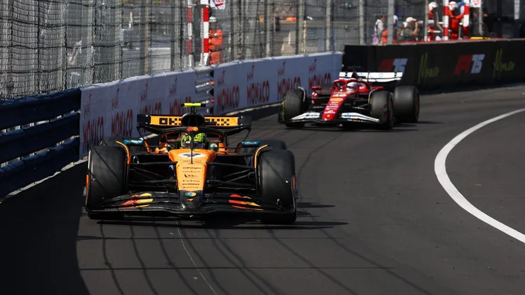 Lando Norris superó a Charles Leclerc en el GP de Mónaco.