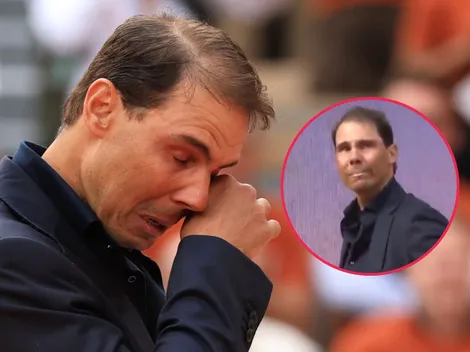 Nadal no aguanta las lágrimas tras homenaje en Roland Garros