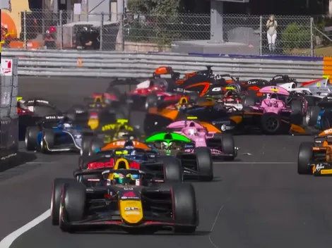 Caos total en Mónaco tras el choque masivo de 11 autos en la F2