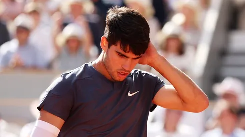Carlos Alcaraz en Roland Garros 2024.