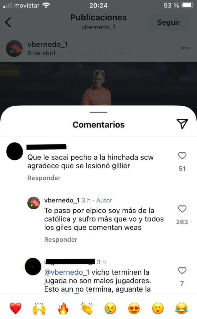 El comentario de Bernedo que desató polémica entre los hinchas de la UC