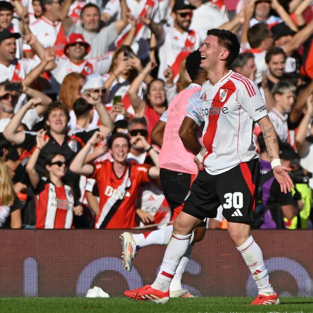 Mastantuono es figura en River Plate con 17 años