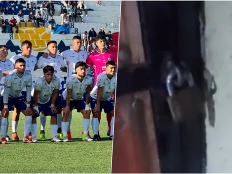 "Abran la puerta": Naval queda encerrado con candado en el camarín