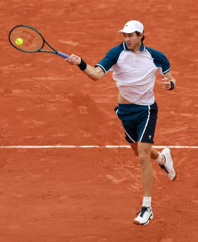 Nicolás Jarry en la primera ronda de Roland Garros 2025 (Getty Images).