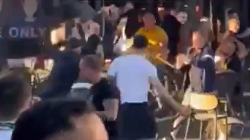 La final entre Betis y Chelsea se ve opacada por una verdadera guerra entre hinchas en la previa.