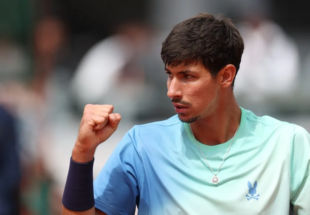 Alexei Popyrin en la segunda ronda de Roland Garros 2025 (Getty Images).