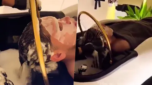 El momento de relajo del chileno.