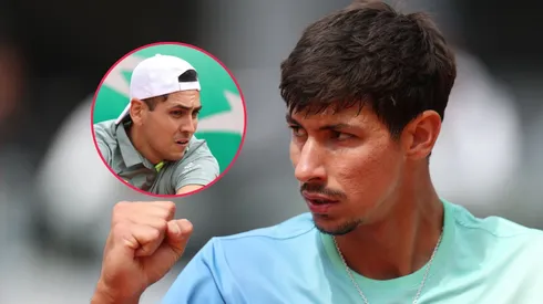 Alejandro Tabilo y Alexei Popyrin en Roland Garros.