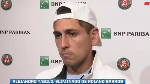 Alejandro Tabilo habla tras ser eliminado de Roland Garros.