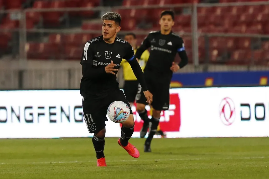 17 partidos jugó Brandon Cortés en la U, 1 gol y una asistencia realizó. (Foto: Marcelo Hernandez/Photosport)