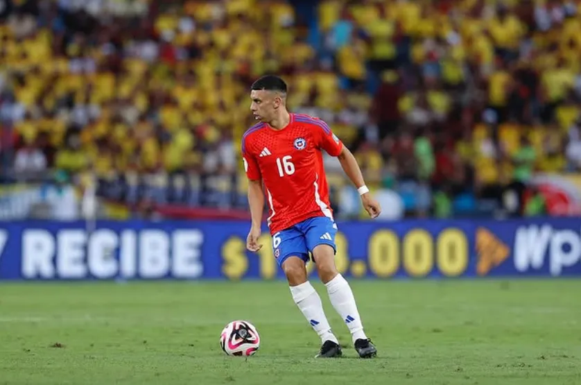 Ulises Ortegoza en su debut con la selección chilena ante Colombia. (Foto: Instagram Ulises Ortegoza).