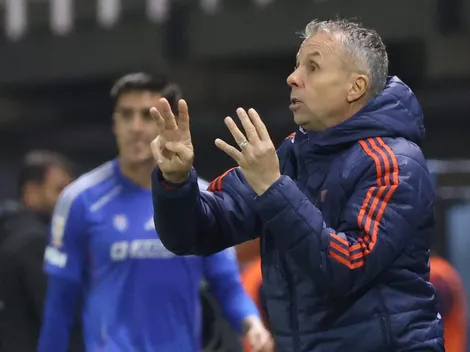 La curiosa reacción de Gustavo Álvarez al rival de la U en Sudamericana