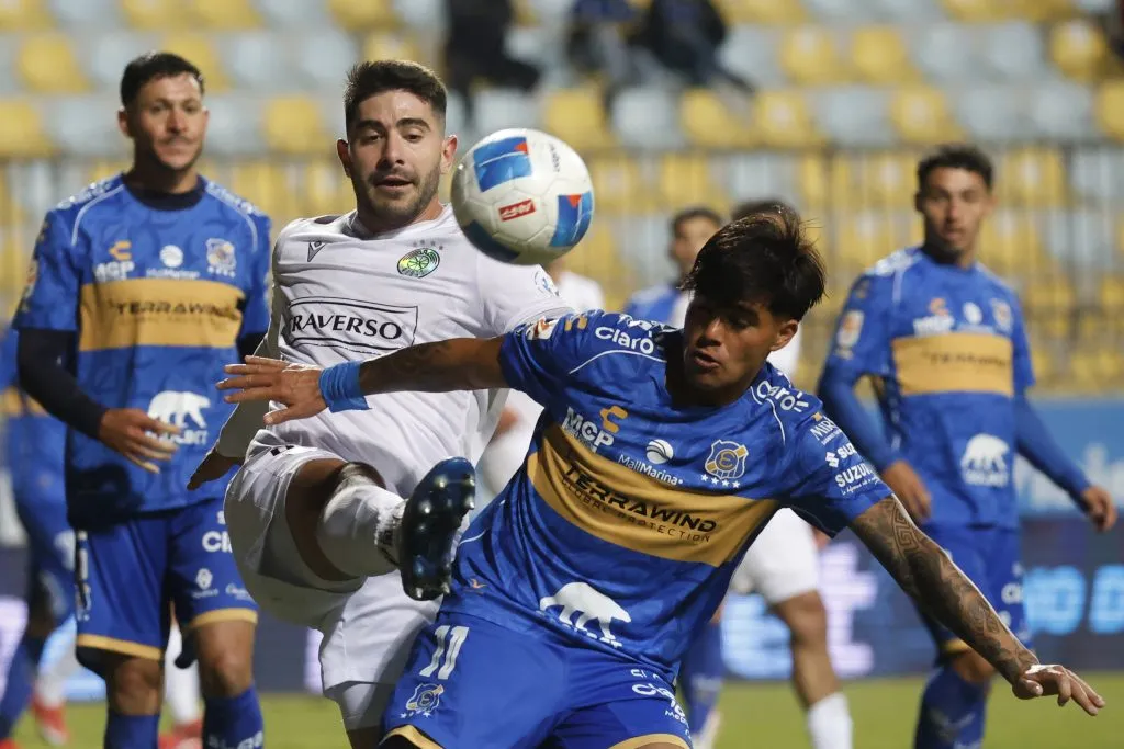 Everton y Audax Italiano igualaron en Viña. Foto: Sebastian Cisternas/Photosport
