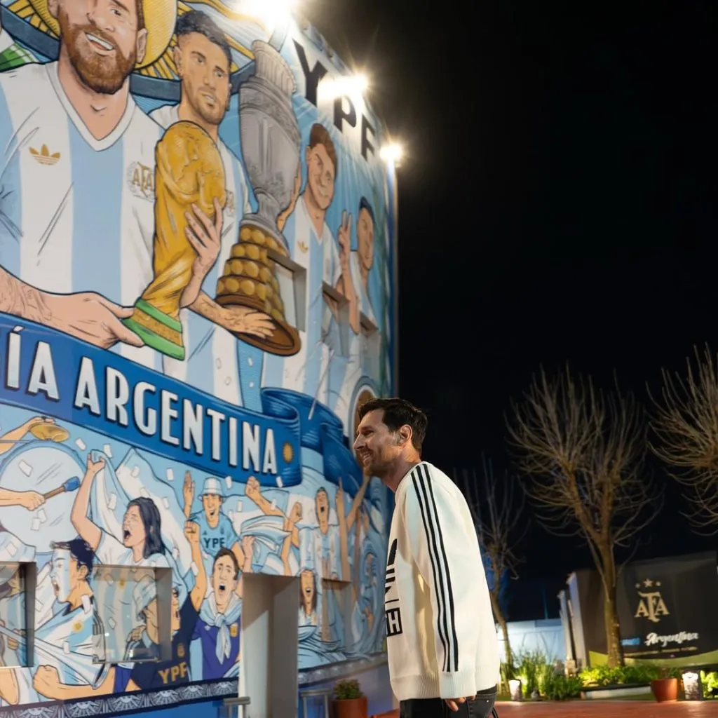 La foto que subió Messi de su llegada al seleccionado de Argentina