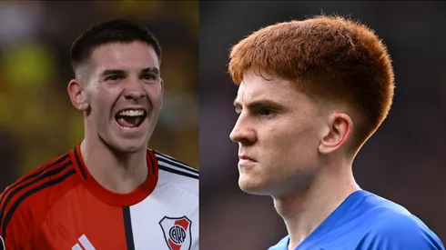 Franco Mastantuono y Valentín Barco figuran en la selección de Argentina ante la Roja.