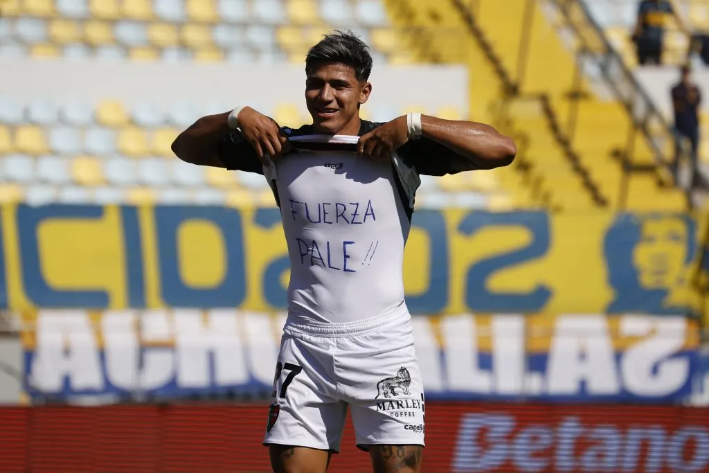 Junior Marabel es una de las figuras de Palestino que pelea tanto en el ámbito local como internacional. Foto: Raul Zamora/Photosport
