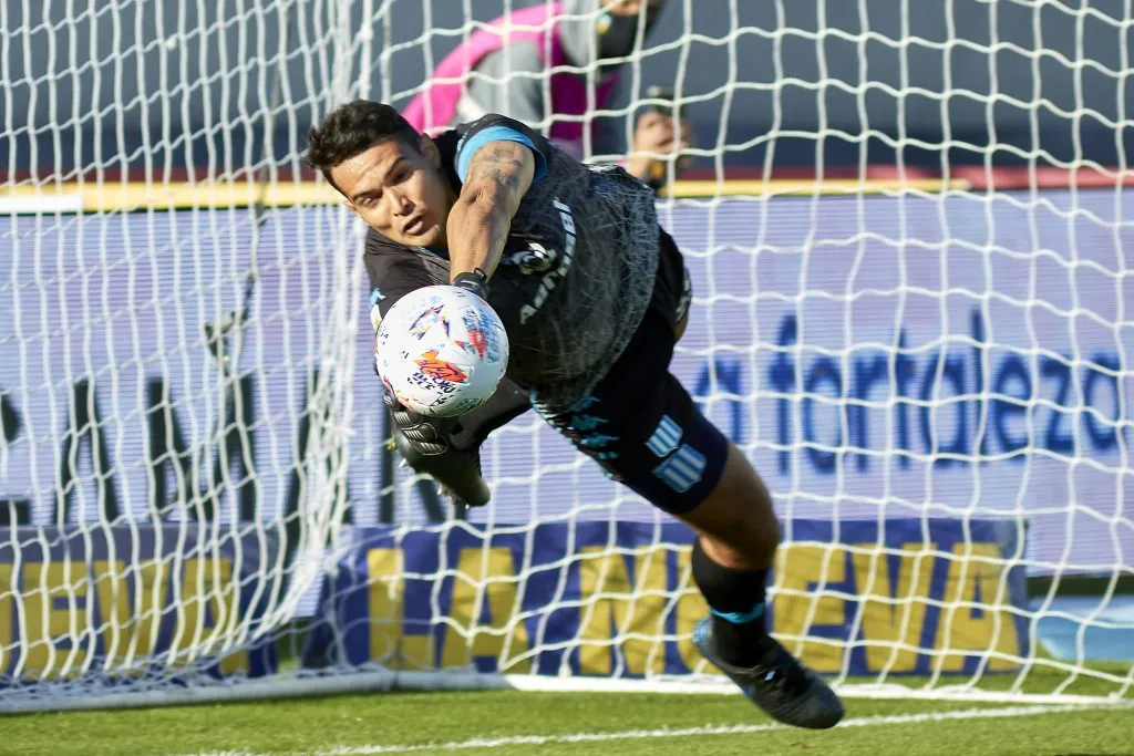 Gastón Gómez jugó 52 partidos en Racing Club, según Transfermarkt. (Alexis Lloret/Getty Images).