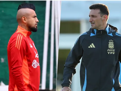 A Scaloni lo quieren hacer picar con Vidal y responde como caballero